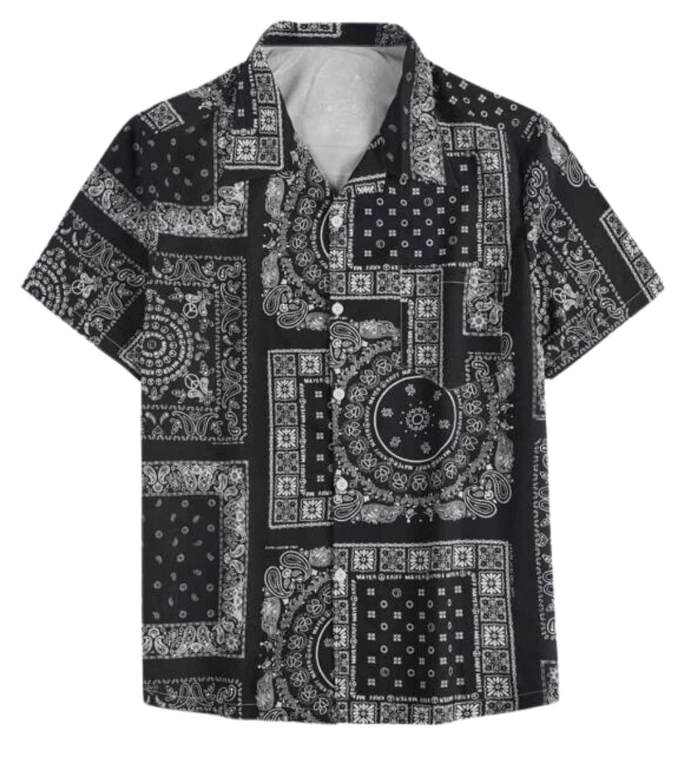 DHRUVI TRENDZ Shirt for Men | Mens Casual Shirt | Men Stylish Shirt | Men Printed Shirt | Men’s Regular Fit | Men Formal Shirt | Half Sleeve Shirt