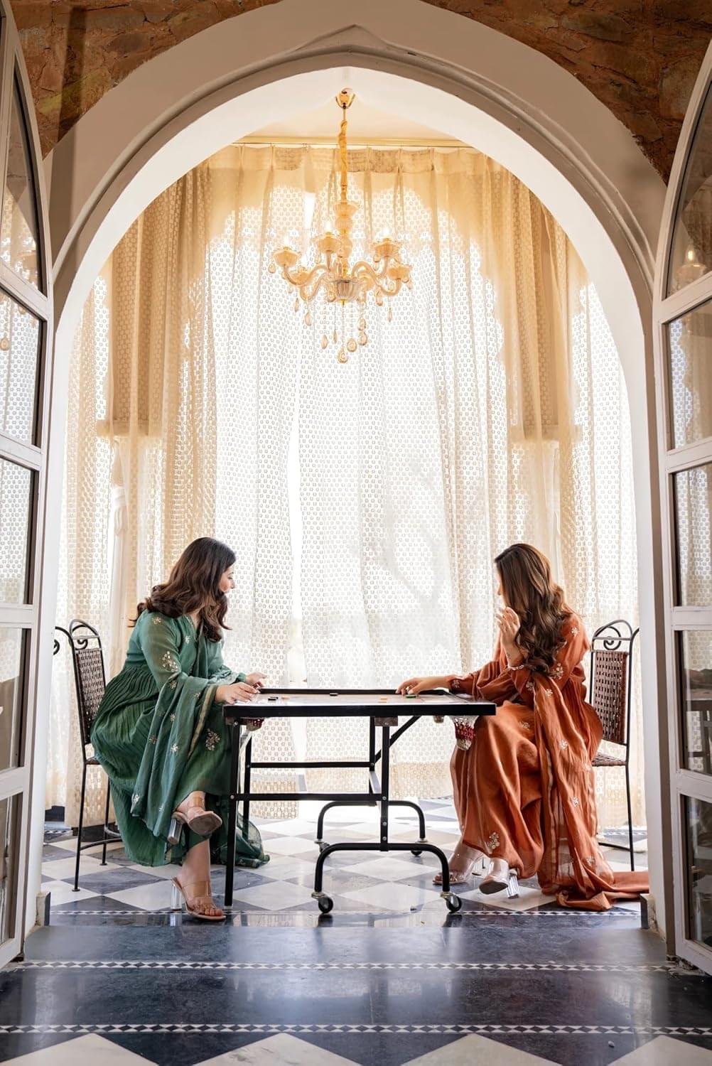 KLOSIA Women Embroidery Solid Anarkali Kurta and Pant Set wi... - Image 7